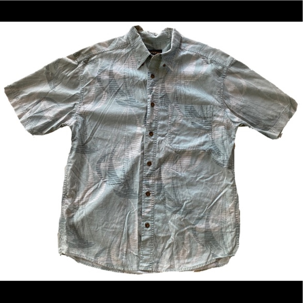 Woolrich Mens Medium Collared Button Up Short Sle… - image 1